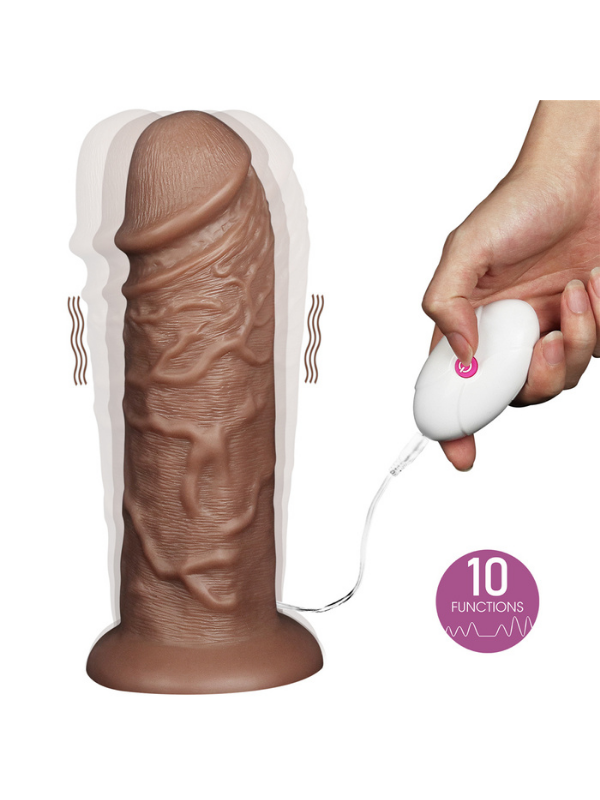 Censan 10.5'' Realistic Chubby Vibrating Dildo