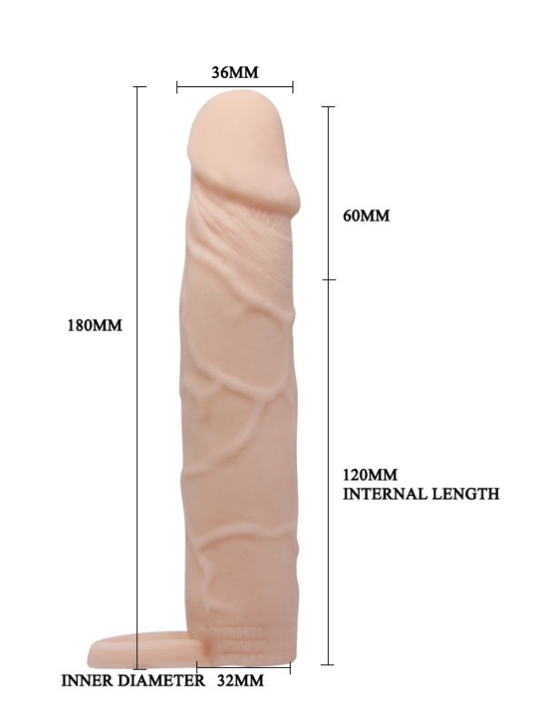 Censan 18cm Real Soft Skin Penis Kılıfı