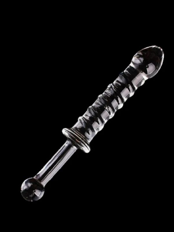 CENSAN 23cm Tırtıklı Cam Dildo
