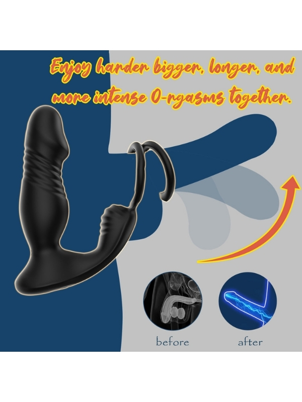 Censan 5in1 Telefon Kontrollü Titreşimli İleri Geri Vibratör