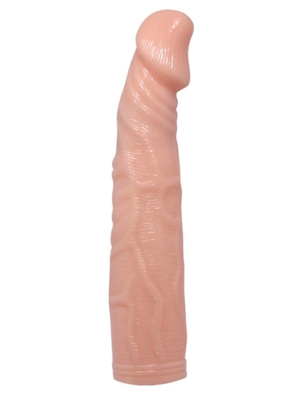 Censan 6 cm Dolgulu Titreşimli Silikon Penis Kılıfı