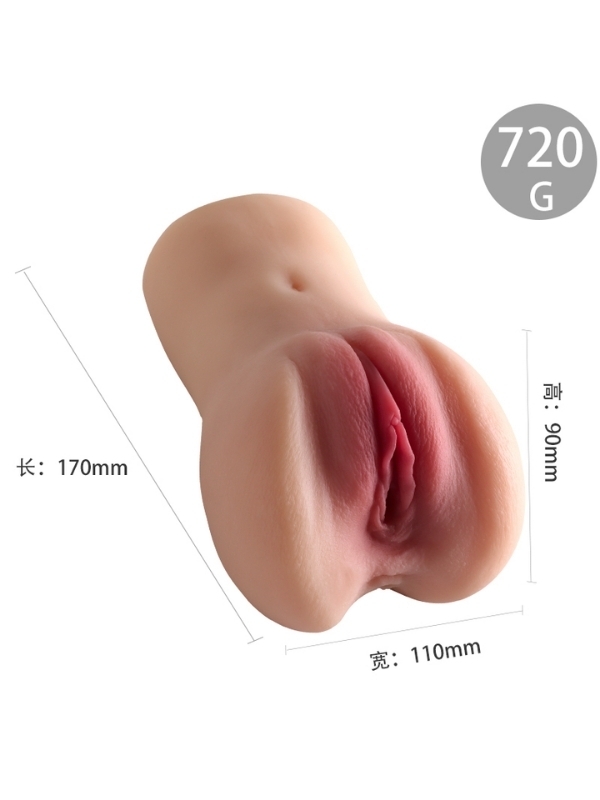 Censan 720GR Ultra Gerçekçi Çift Girişli Suni Vajina Mastürbatör
