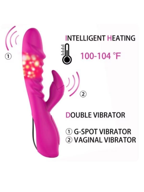 Censan Alica Vibrating Rod Isıtmalı Pembe Vibratör