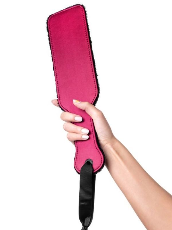 Censan Anonymo BDSM Kırbaç 0009 Kadife Kadife Kırmızı 37 cm