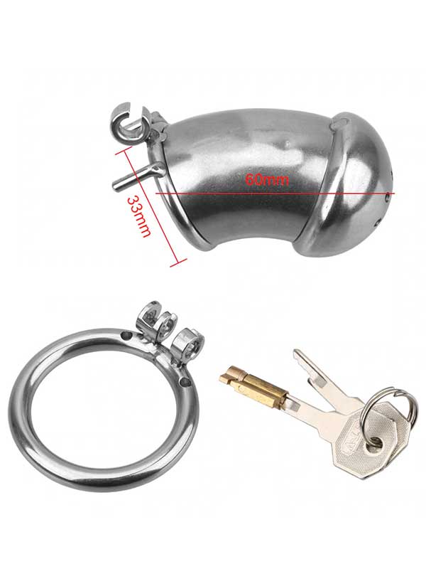 Censan BDSM Paslanmaz Çelik Penis Kafesi ModelNo1