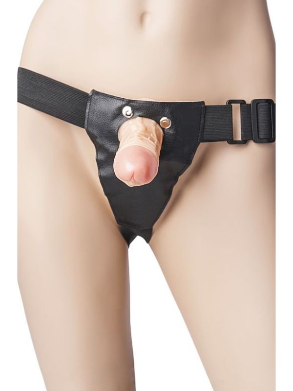 Censan Belden Bağlamalı Strapon  PVC Ten 18 cm