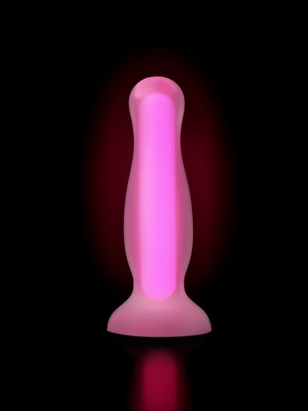 CENSAN Beyond Cain Glow Gece Parlayan Anal Plug , Silikon, Şeffaf, 10 cm