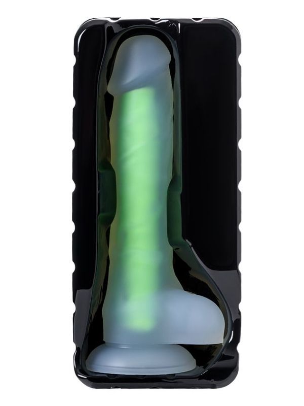 Censan Beyond Clark Glow Gece Parlayan Yeşil Dildo Silikon Şeffaf 22 cm