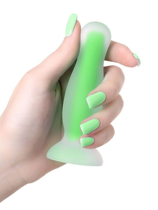 Censan Beyond Victor Glow Karanlıkta Parlayan Anal Plug Silikon Şeffaf 10 cm