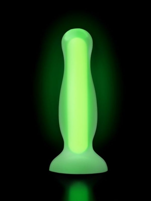 Censan Beyond Victor Glow Karanlıkta Parlayan Anal Plug Silikon Şeffaf 10 cm