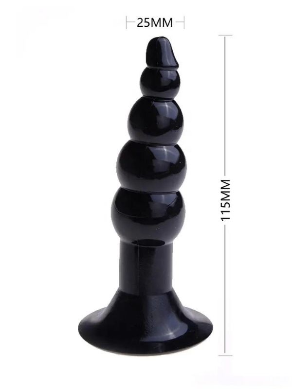 Censan Boğumlu Anal Plug Karışık Renklerde 11 cm