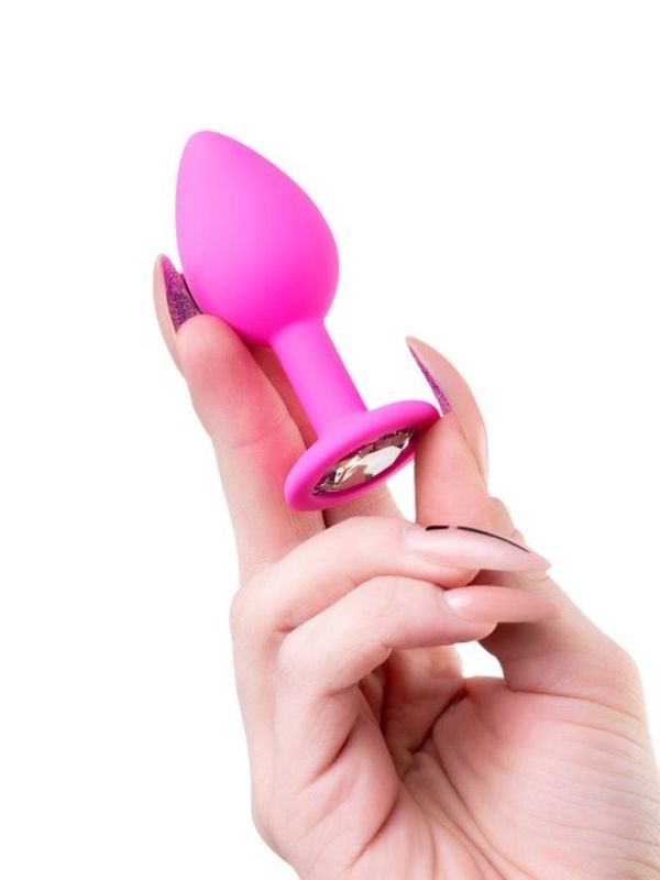 Censan Brilliant Anal Plug Pembe 7 cm 50 g