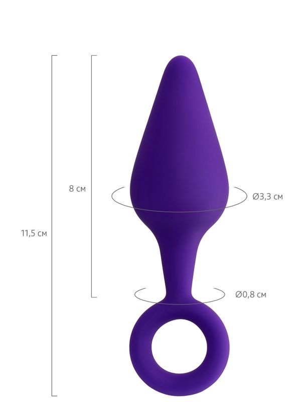 Censan Bung Anal Plug Mor 11,5 cm