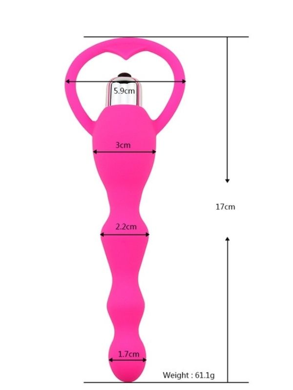 Censan Carmine 10 Modlu pleasure silicone beads vibratör