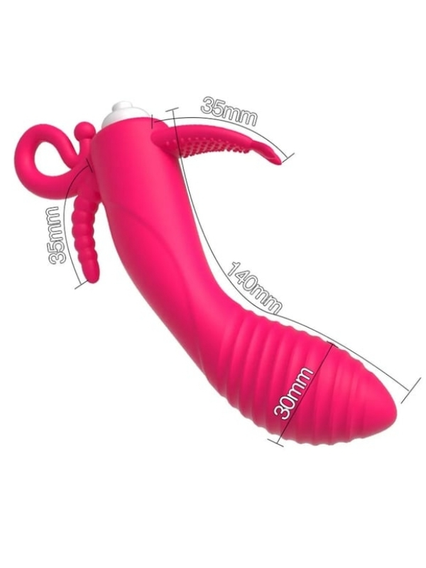Censan Censan 3’ü 1 Arada Anal, Vajinal ve Klitoral Uyarıcı Titreşimli Vibratör