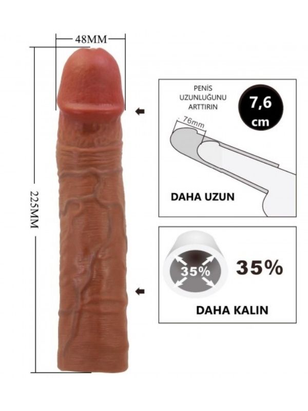 Censan Chelsea Gerçek Hissiyatlı Uzatıcı Penis Kılıfı