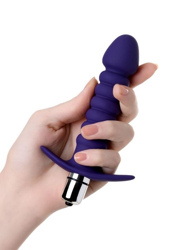 Censan Condal anal vibratör suya dayanıklı Mor, 14 cm