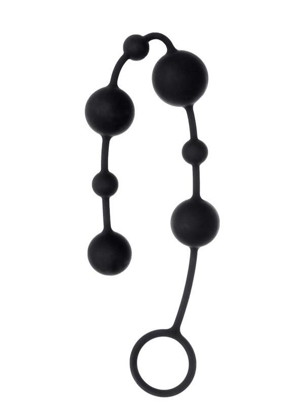 CENSAN Coron Anal Boncuk Silikon Siyah 35,9cm
