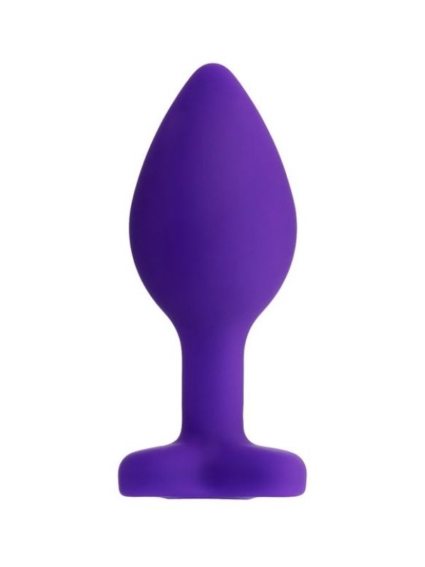 Censan Diamond Heart Anal Plug Mor 7 cm 18 g