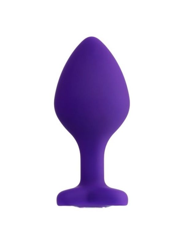 Censan Diamond Heart Anal Plug Mor 8 cm