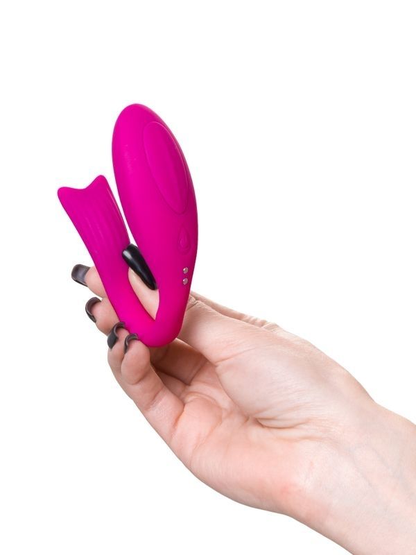 Censan Dolphy Çiftler İçin Vibratör Silikon Pembe 9,6 cm