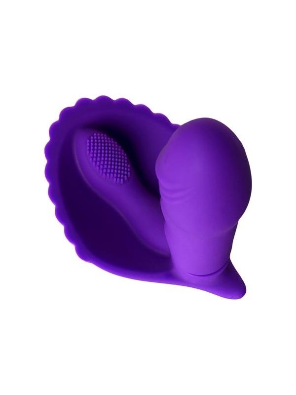 Censan Fash Klitoral Uyarıcılı Vibratör  mor 12 cm