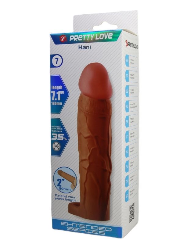 Censan Hani Gerçek Hissiyatlı Uzatıcı Penis Kılıfı Brown