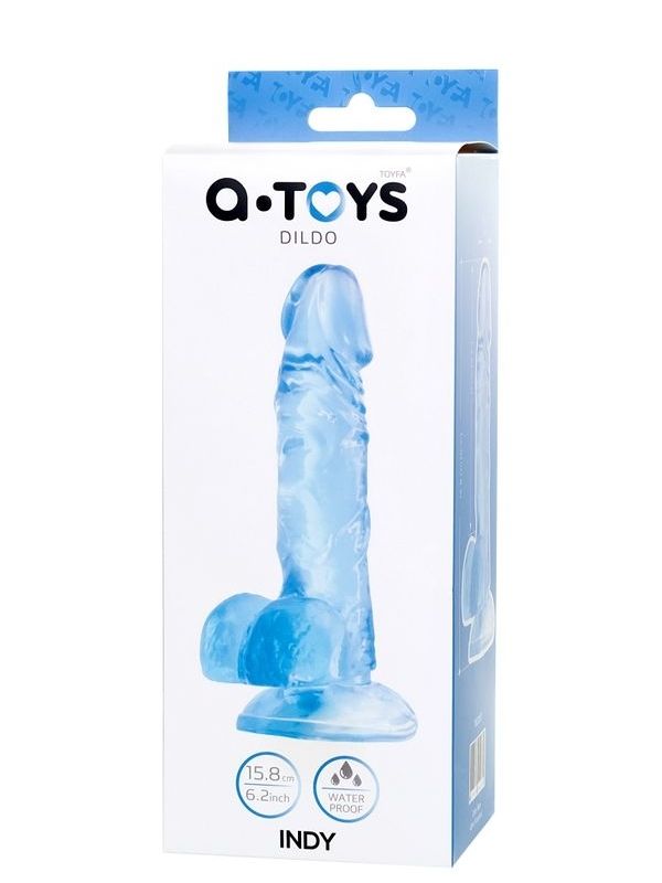 CENSAN Jel Dildo Mavi 15,8 cm