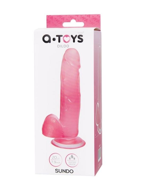 CENSAN Jel Dildo Sundo Pembe 20 cm