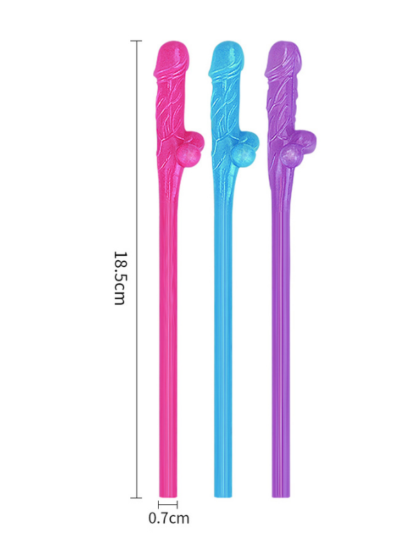 Censan Jokes &amp; Parties Original Willy Straws – Pack of 9 Dildo Pipet