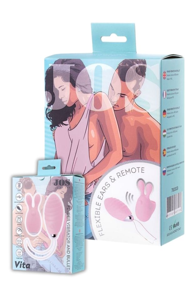 Censan Jos Vita Titreşimli Vajınal Set Pembe 8,5 ve 8 cm Vibratör