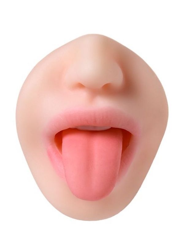 Censan Juicy Pussy Masturbator Realistik Fruity Tongu, Ağız ve Vajina TPE Ten 19 cm