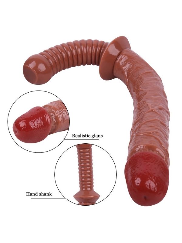 Censan KahveRengi 38 cm Jop Dildo Model No:1070
