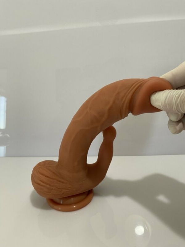 CENSAN Kılitoris Uyarımlı Çift Katmanlı Premium Dildo