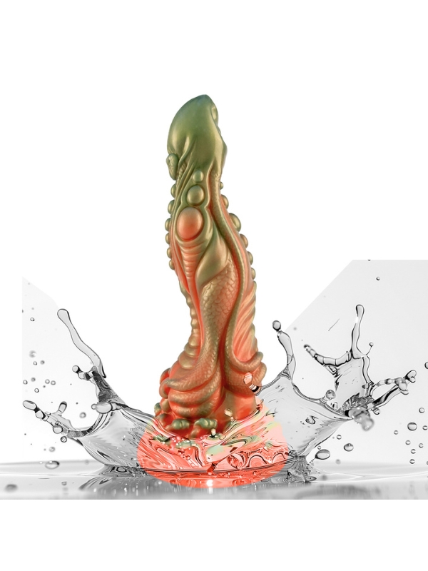Censan Kırmızı Yeşil Canavar Dildo Model 5