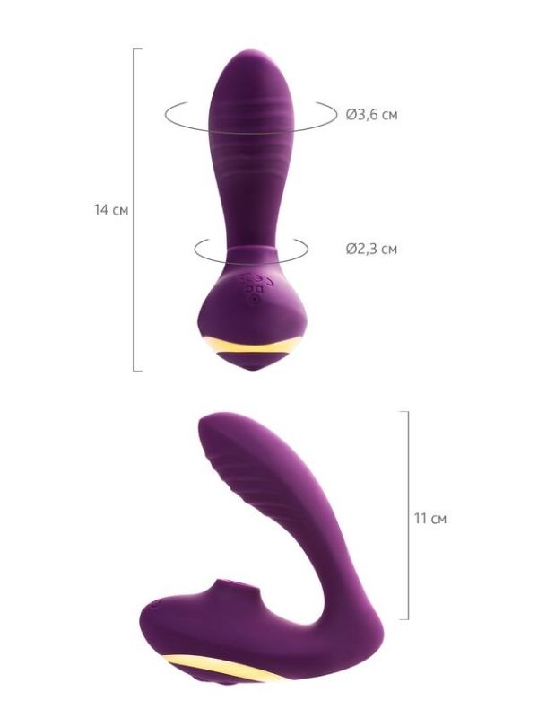 Censan L'EROİNA Mave Vakumlu Vibratör mor