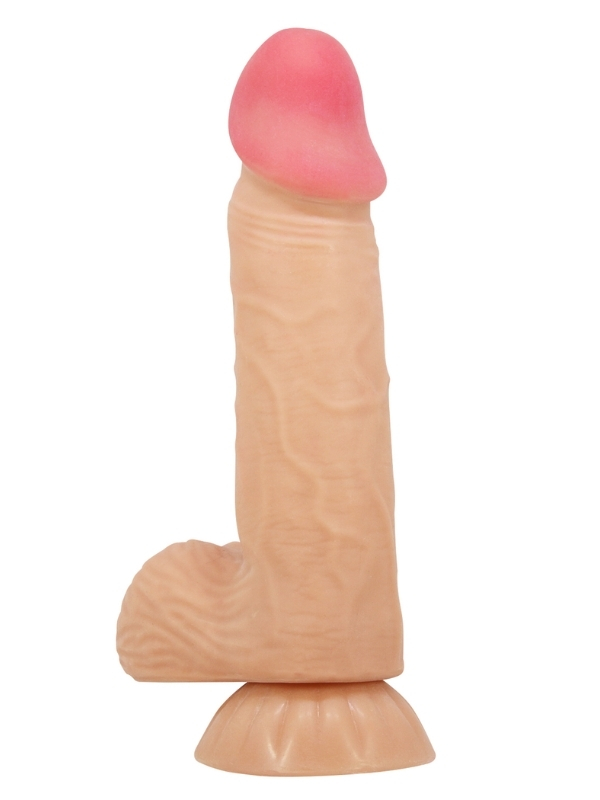 Censan Lisle 8.1 İnç Kıkırdak Yapılı Gerçek Deri Yapılı Dildo
