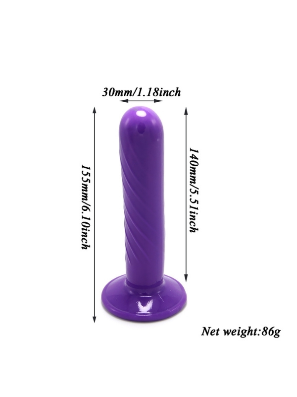 Censan Mor Double Dong Belden Bağlamalı Çift Taraflı Bisex Dildo model 2