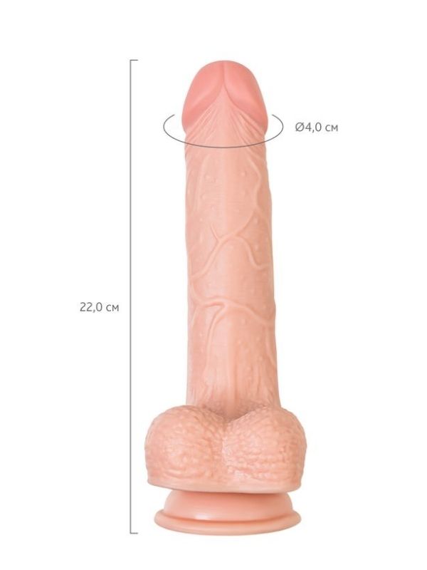 Censan My Babe Kıkırdaklı Deri Katmanlı My Darling 22 cm Dildo