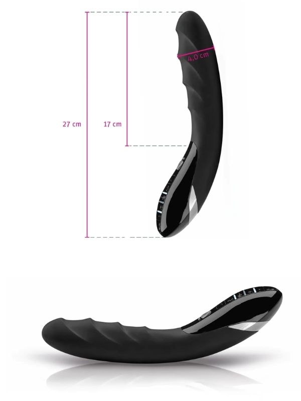Censan Mystim Sizzling Simon Elektrikli Vibratör Siyah 27cm