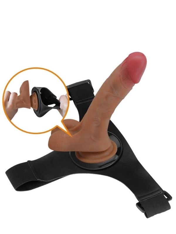 Censan Oher Fışkırtmalı &amp; Titreşimli Belden Bağlamalı Dildo Vibratör