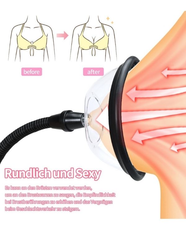 Censan Pussy Pump Premium Fun Çift Başlıklı Vajina &amp; Gööğüs Pompası