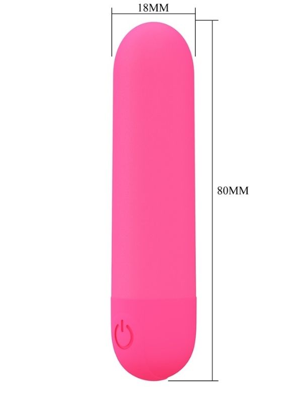 Censan Stefan Mini Massager Bullet Vibratör Kırmızı