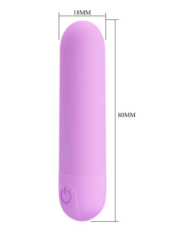 Censan Stefan Mini Massager Bullet Vibratör Mor
