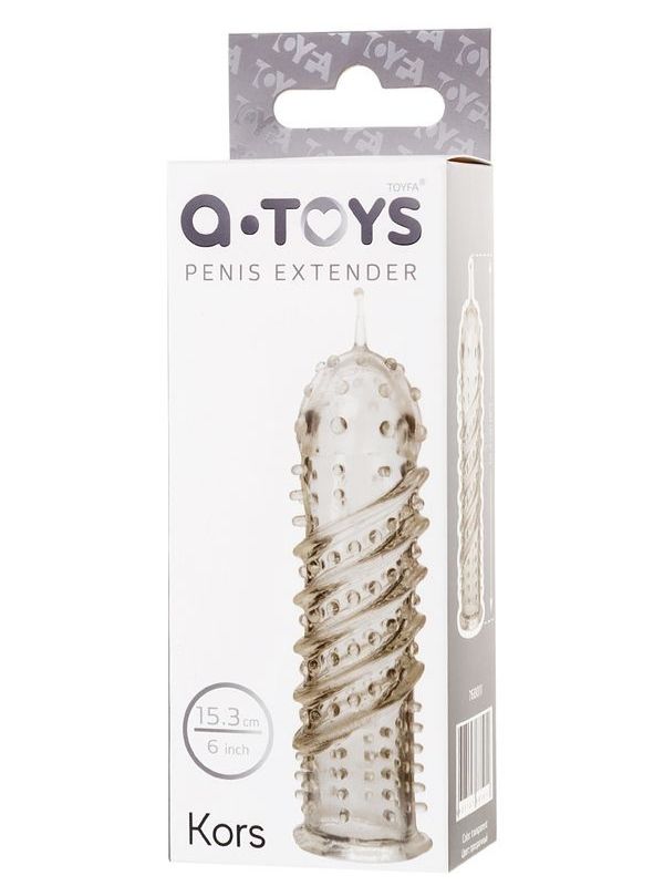 Censan Tırtıklı Şeffaf Penis Kılıfı 15,3 cm