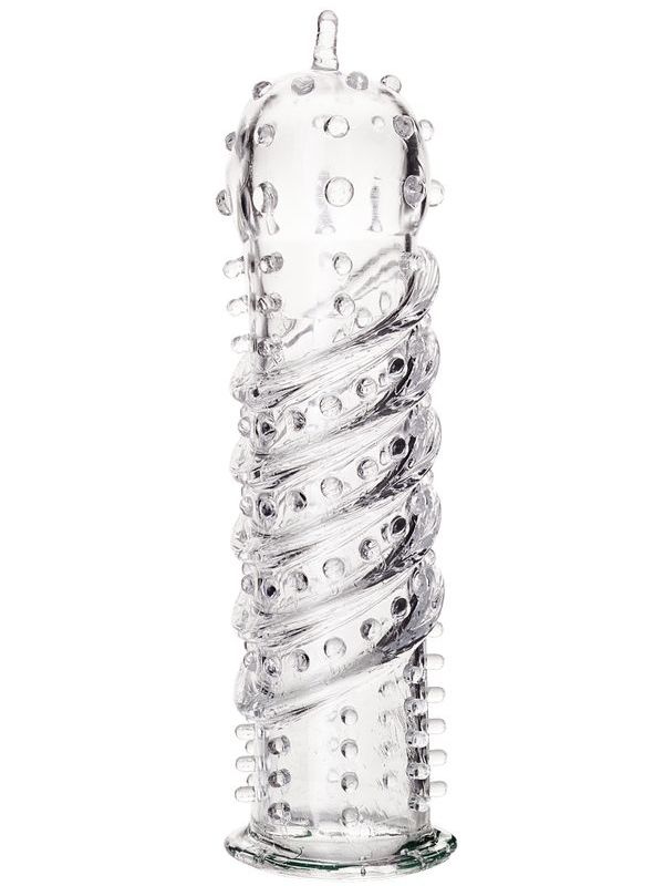 Censan Tırtıklı Şeffaf Penis Kılıfı 15,3 cm