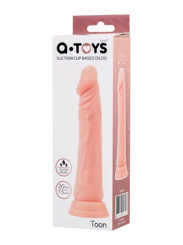 CENSAN Toon Vantuzlu Realistik Dildo Ten 20 cm
