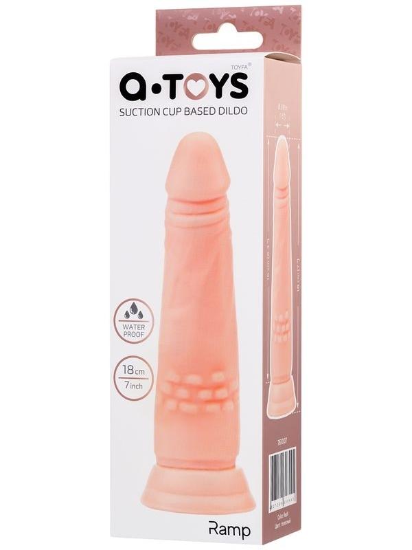 Censan Vantuzlu Realistik Dildo TPE Ten 18 cm