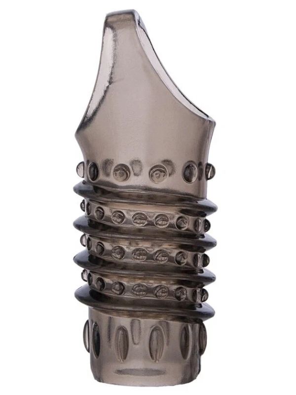 Censan  XLover Penis Extender Kılıfı TPE Siyah Şeffaf 7.5 cm