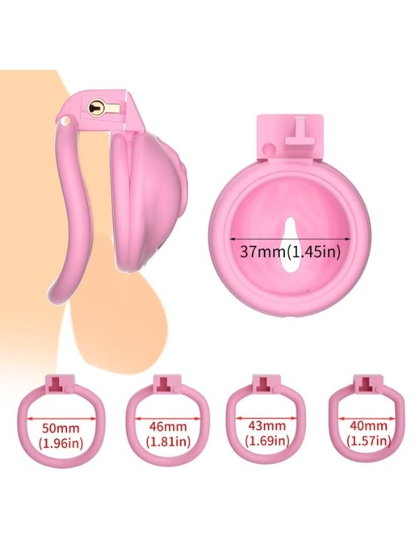 Censan Yumuşak Vajina Desenli Silikon Erkek Penis Kafesi
